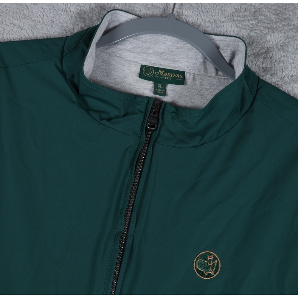 Masters 1934 x Berckmans Place Augusta National Golf Vest Mens XL Green Full Zip